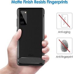 Slim Fit Case for Samsung Galaxy S20 FE 5G 6.5-Inch, Thin Phone Cover, Black