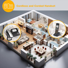 CL84218 DECT 6.0 Corded/Cordless Phone System with Smart Call Blocker, Answering