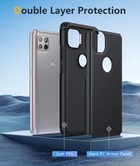 Motorola One 5G Ace Case Heavy Duty Shockproof Bumper Phone,Military Protection
