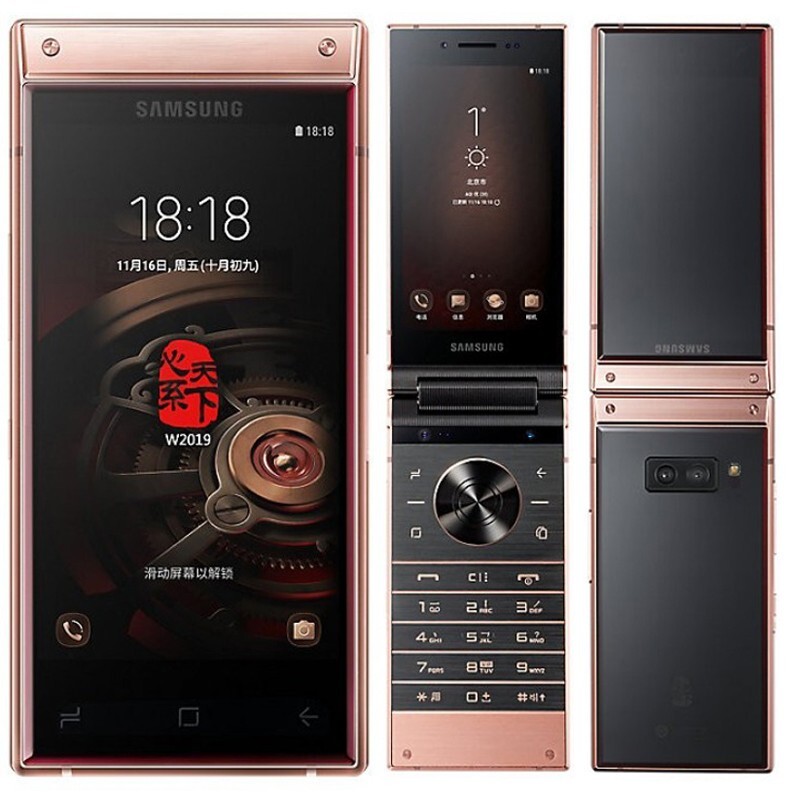 Original Samsung W2019 12MP 2-SIM 6GB+128GB Dual Screen Unlocked 4G Mobile Phone