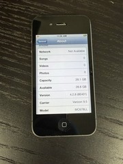RARE iOS 4.2.8 Apple iPhone 4 32GB Black Verizon A1349 GRADE B+ FULLY FUNCTIONAL
