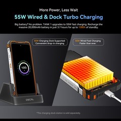 Blackview OSCAL TANK 1 5G Rugged Smartphone 36GB+256GB 6.78&Prime; 2.4K 20000mAh NFC