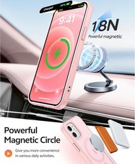 iPhone 13 Mini Case: iPhone 12 Mini Case Translucent Matte Magnetic Phone Cover