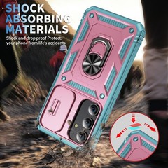 Samsung Galaxy A55 Case with All-Angle Rotating Kickstand & Sliding Camera Cover