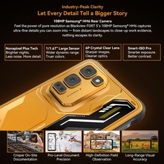 Blackview FORT 5 4G LTE Slim Rugged Cell Phone Android 16 Waterproof Octa Core
