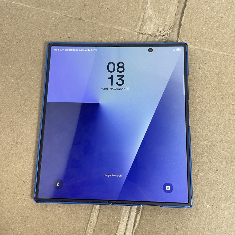 Samsung Galaxy Z Fold 7 256GB Blue SM-F966U (Spectrum) Works. Please Read