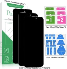 3PCS Privacy Screen Protector & Tempered Glass Film for iPhone 15 Pro Max Anti S