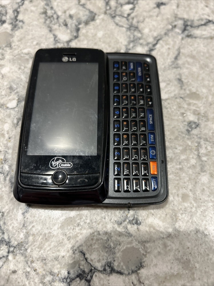 LG Rumor Touch VM510 Black 2.0 MP Virgin Mobile QWERTY Keyboard Smart Phone