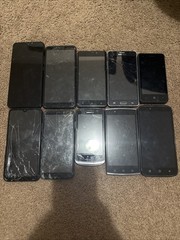 Lot of 10 Phones (Samsung, Vortex, Coolpad, Cricket)
