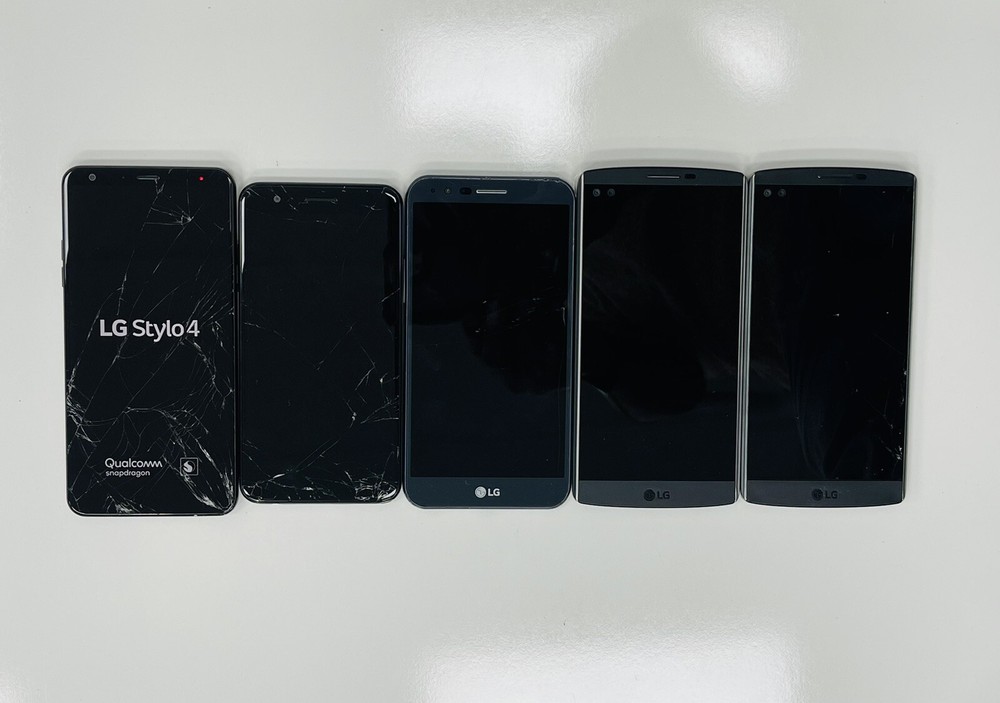 Lot#025 LG Salvage Phones (5pc) ONLY FOR PARTS OR REPAIR AS NO RETURN