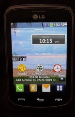 LG TracFone Black 1GB Smartphone 306G Fast Ship Good Used
