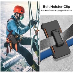 Motorola Moto Edge 5G 2024 Case with Belt Clip Holster, 2X Screen Protectors, Sh