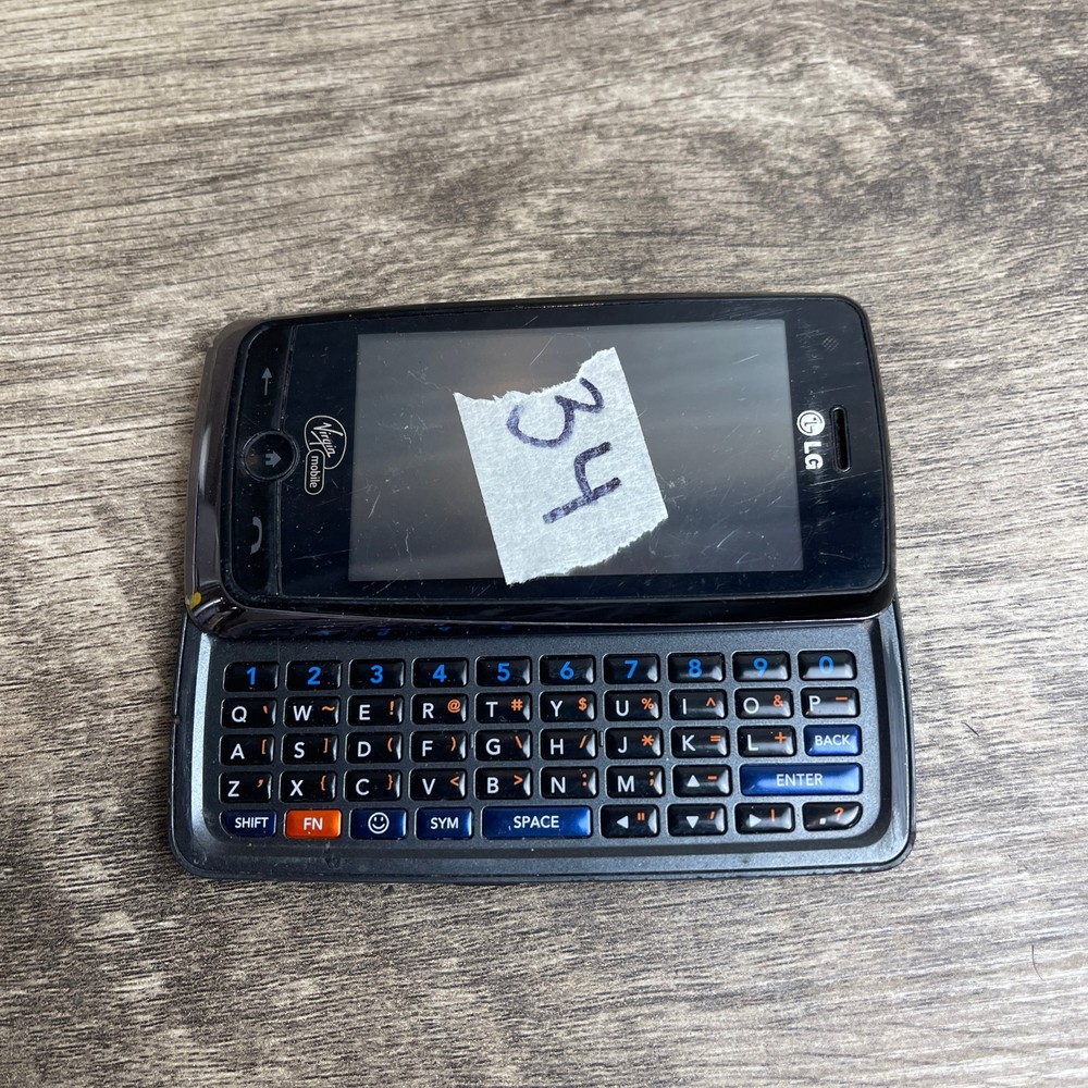 LG Rumor Touch VM510 Black 2.0 MP Virgin Mobile QWERTY Keyboard Smart Phone