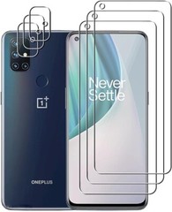 6 in 1 for OnePlus Nord N10 5G Screen Protector and Camera Lens Protector, Clear