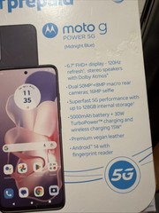 Motorola Moto G Power 5G 2024 AT&T Prepaid 128GB Android 14 Midnight Blue – New