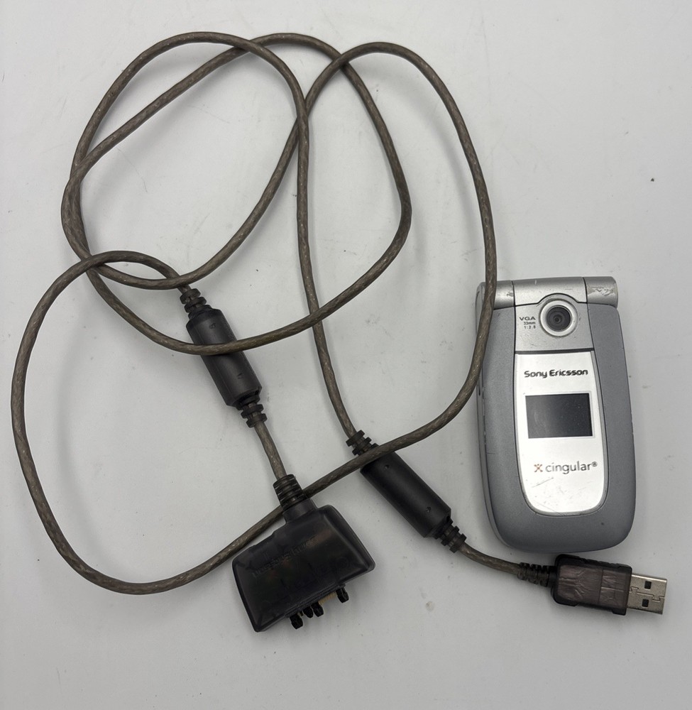 Sony Ericsson Z500a – Urban Gray ( Cingular ) Rare Cellular Flip Phone