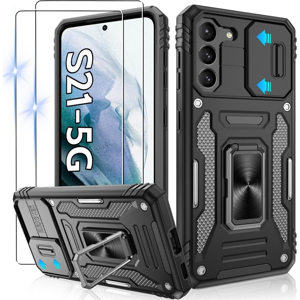 For Samsung Galaxy S21 5G Case with Shockproof Protective Cover Screen Protector