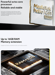 6.9&Prime; 50MP Al Dual Camera 6000mAh 33W Fast Charging 6GB+128GB SmartPhone