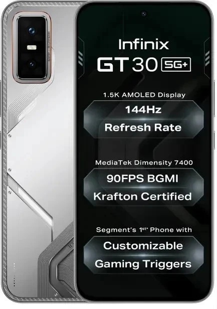 Infinix GT 30 5G+ Factory Unlocked Dual SIM 256GB STORAGE Global Version WHITE