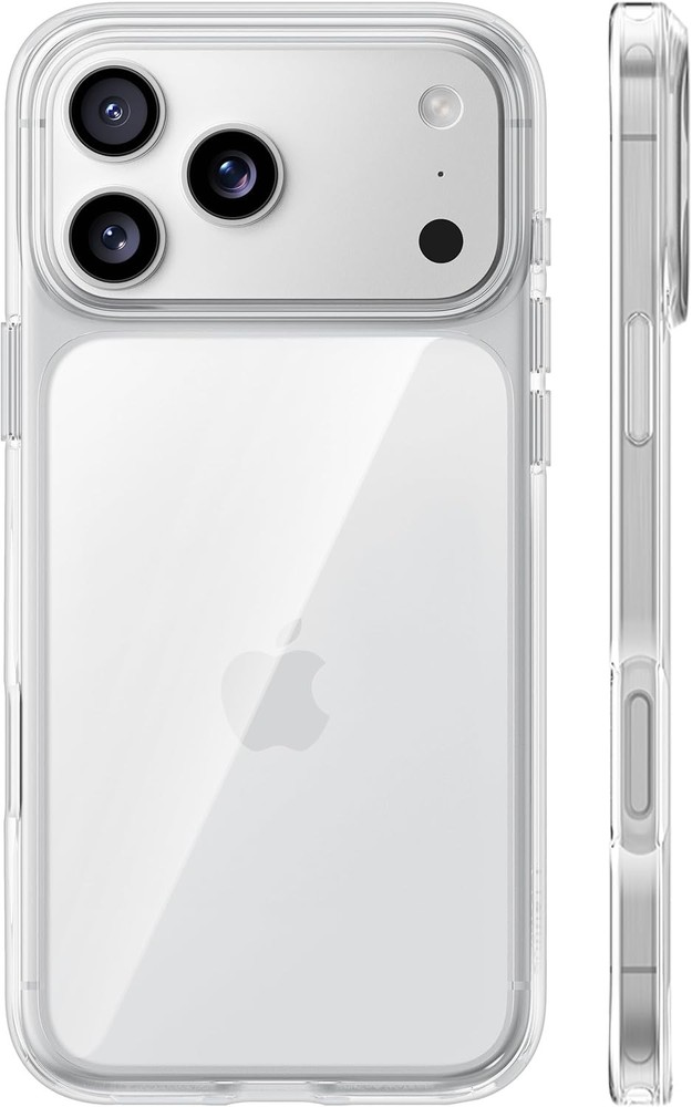 Crystal Clear Case for iPhone 17 Pro, Ultra-Slim, Anti-Yellowing, Military Grade