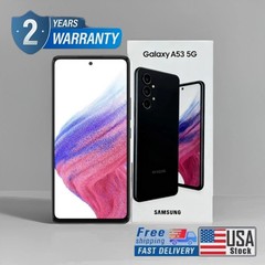 🎉Samsung Galaxy A53 5G SM-A536U -128GB Black (Full Unlocked) Brand New Sealed