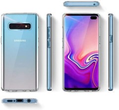For Samsung Galaxy S10+ Plus Case Clear 9H Tempered Glass Back Shockproof Cover