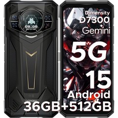 DOOGEE S200 Plus 5G Rugged Phone 2026, 36GB+512GB Android Cell Phone 6.72&Prime; FHD