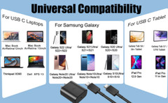 45W USB-C Super Fast Wall Charger 6FT Cable For Samsung Galaxy S20 S21 S22 S23