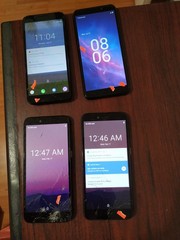 Lot of 4 Coolpad Legacy S CP3648A(2pc)/Cloud Stratus C7/TCL A502DL 16GB For part