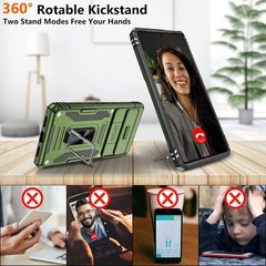 For Google Pixel 7 Pro Case With HD Screen Protector & Military Grade Kickstand