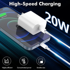 20W PD QC Fast Charger USB C Power Adapter for iPad iPhone 14 13 12 11 Pro Max X