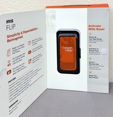 Consumer Cellular Iris Flip Phone (8GB) 5.0MP Camera 4G LTE | Black