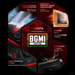 Infinix GT 30 Pro 5G+ Factory Unlocked Dual SIM-NFC-8GB RAM 256GB ROM-Dark Flare