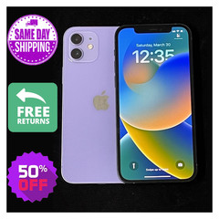 Apple iPhone 12 128GB 64GB Unlocked Verizon Straight Talk – Black Purple Red
