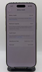 NEW – Apple iPhone Air – 1 TB – Light Gold (UNLOCKED) (Excellent). ~871~