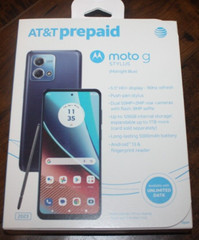 New Blue AT&T Motorola Moto G Stylus 128GB 6.5&Prime; HD+ Display Prepaid Smartphone