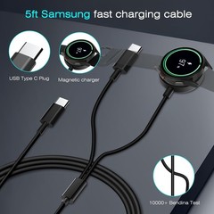 25W Super Fast USB-C Charger for Galaxy S25/24/23, 5FT Cable