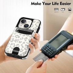 Flip Cover Wallet Case for iPhone 14 Plus with Card Holder, RFID Blocking, Kicks