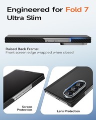 1. For Samsung Galaxy Z Fold 7 Case 3-in-1 Protection, Kickstand, Black 2. For