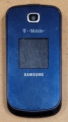 Samsung SGH-T259 – Midnight Blue ( T-Mobile ) Rare Cellular Flip Phone – No Back