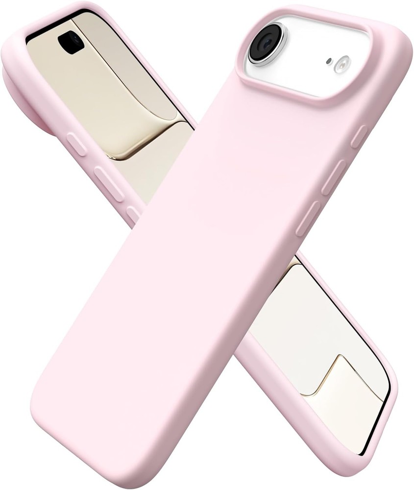 1. For iPhone 6.5&Prime; Air Case Slim Liquid Silicone Shockproof Cover Chalk Pink 2