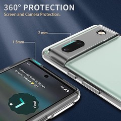 Crystal Clear Google Pixel 6a Case Soft Slim Fit Transparent TPU Protective Cove