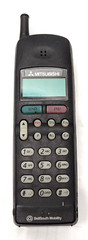 Mitsubishi MT-1296/1296FOR6A Black Bellsouth Mobility Rare Phone Untested