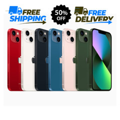 Apple iPhone 13 Blue Red 256GB/128GB Pink 5G Smartphone Unlocked AT&T Verizon