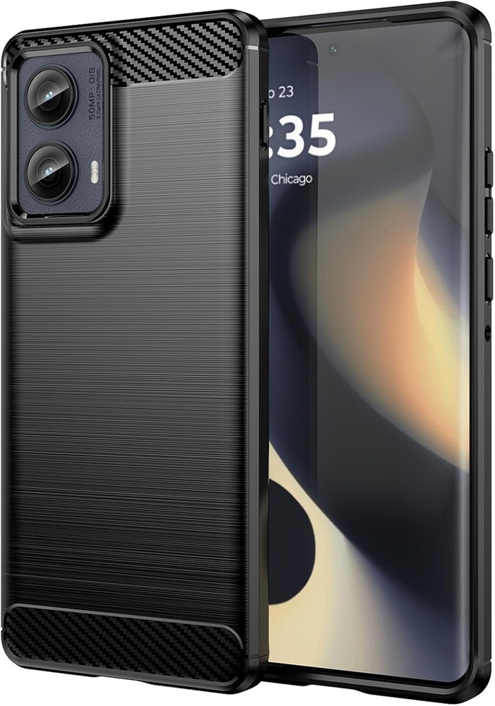 For Motorola Moto Edge 2024 Case with Shock-Absorption Flexible TPU Rubber Cover