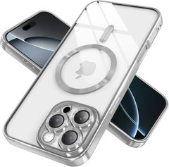 Magnetic Clear Case for iPhone 13 Pro Max with Full Camera Lens Protection, Slim