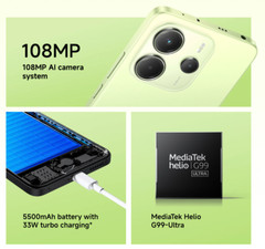 Xiaomi Redmi Note 14 4G LTE Midnight Black – 8GB RAM – 256GB ROM – Unlocked NEW