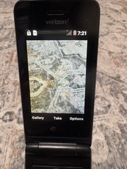 Great LG Exalt LTE 4G VoLTE VN220 Verizon Basic Flip Phone Silver