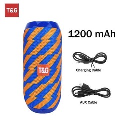 T&G TG117 Portable Bluetooth Speaker Waterproof Outdoor TWS TF FM Radio