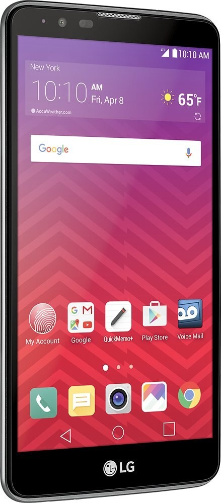 Virgin Mobile – LG G Stylo 2 4G with 16GB Memory Prepaid Cell Phone – Titan Silv